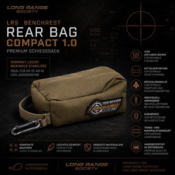 LRS Benchrest Rear Bag Compact 1.0 – Premium Schießsack
